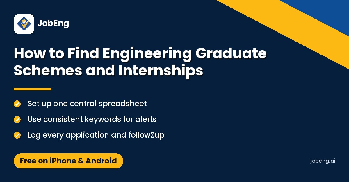 How to Find Engineering Graduate Schemes and Internships