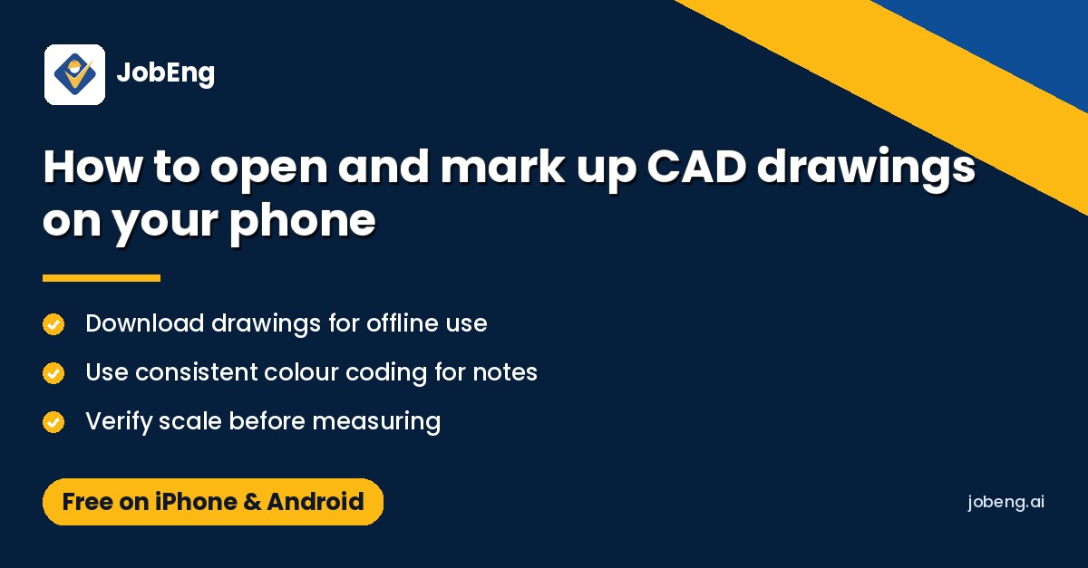 How to open and mark up CAD drawings on your phone
