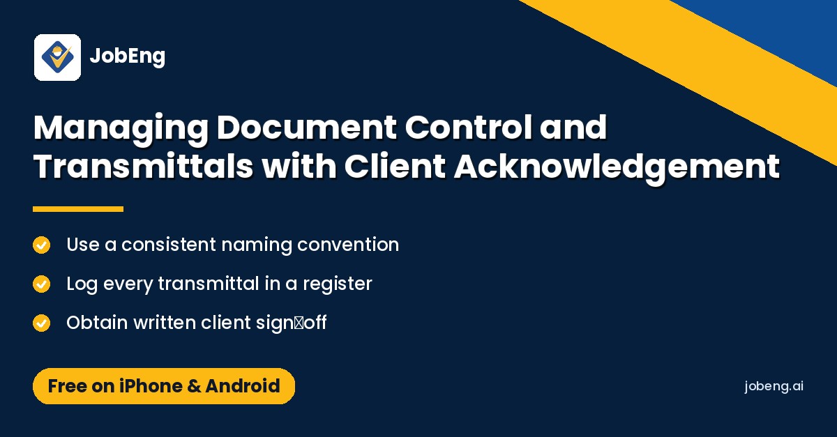 Managing Document Control and Transmittals with Client Acknowledgement