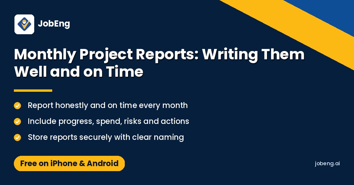 Monthly Project Reports: Writing Them Well and on Time