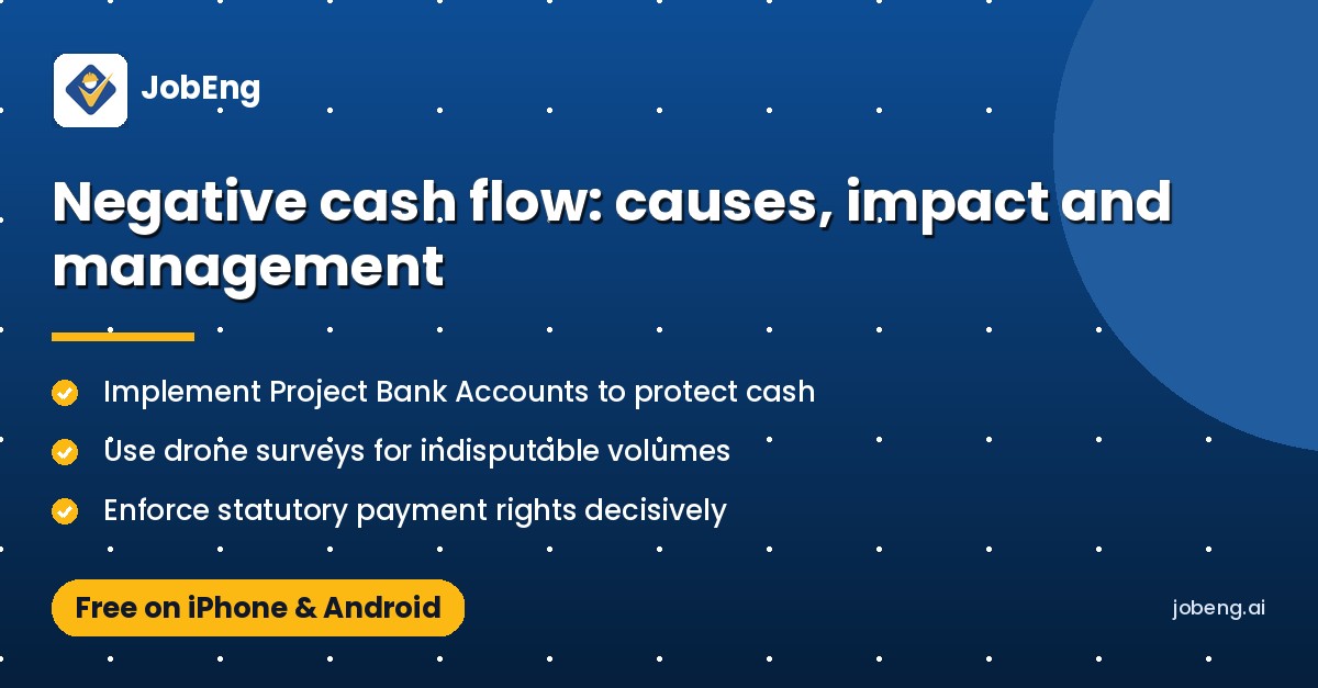 Negative cash flow: causes, impact and management