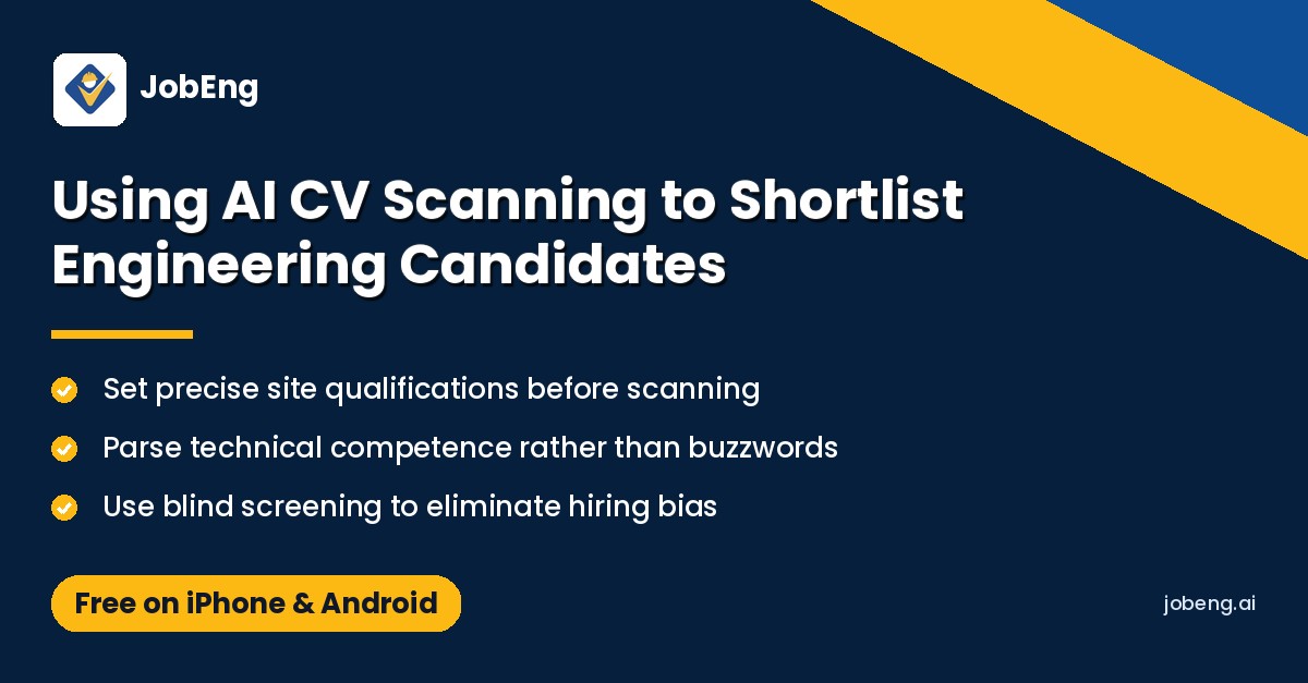 Using AI CV Scanning to Shortlist Engineering Candidates